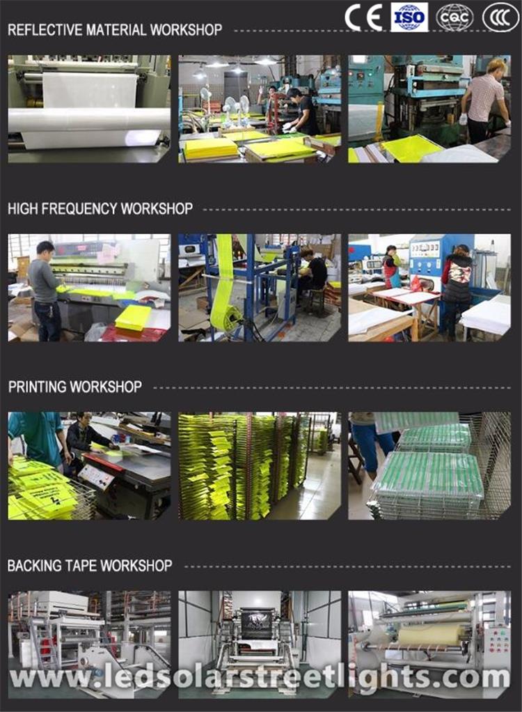 production process of reflective traffic signs