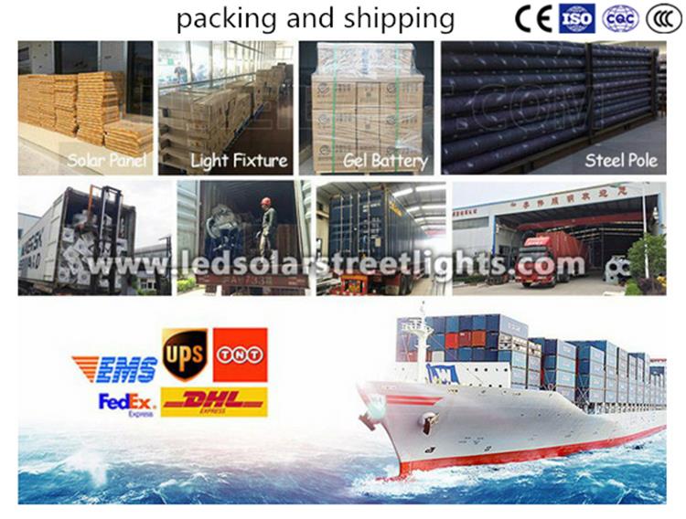 Deliver,Shipping and Serving of solar powered street lamp